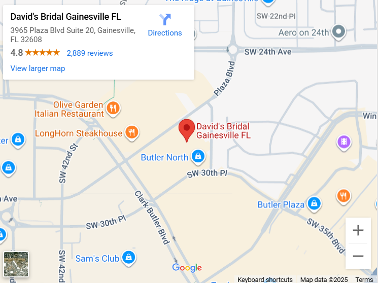 Suit & Tuxedo Rental Showroom in Gainesville, FL