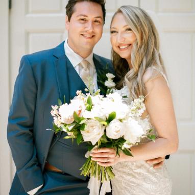 Slate Blue Suit - Image by @ariellepetersassociates