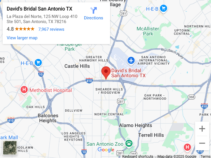 Suit & Tuxedo Rental Showroom in San Antonio, TX