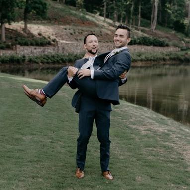 Slate Blue Suit - Image by Elicia Bryan Photography