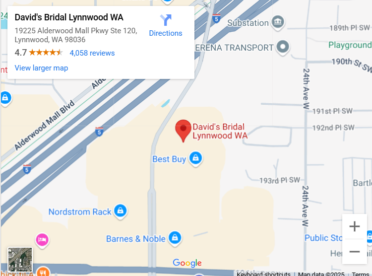 Suit & Tuxedo Rental Showroom in Lynnwood, WA