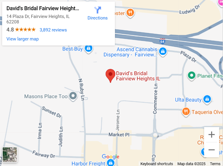 Suit & Tuxedo Rental Showroom in Fairview Heights, IL