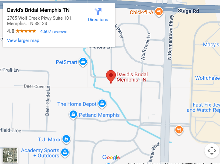 Suit & Tuxedo Rental Showroom in Memphis, TN