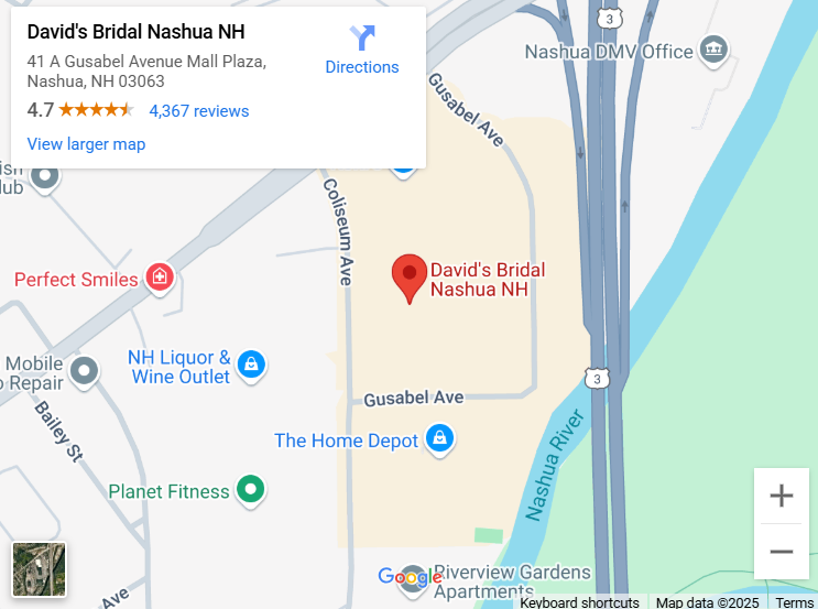 Suit & Tuxedo Rental Showroom in Nashua, NH