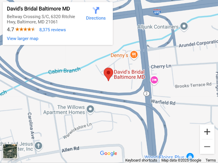 Suit & Tuxedo Rental Showroom in Baltimore, MD