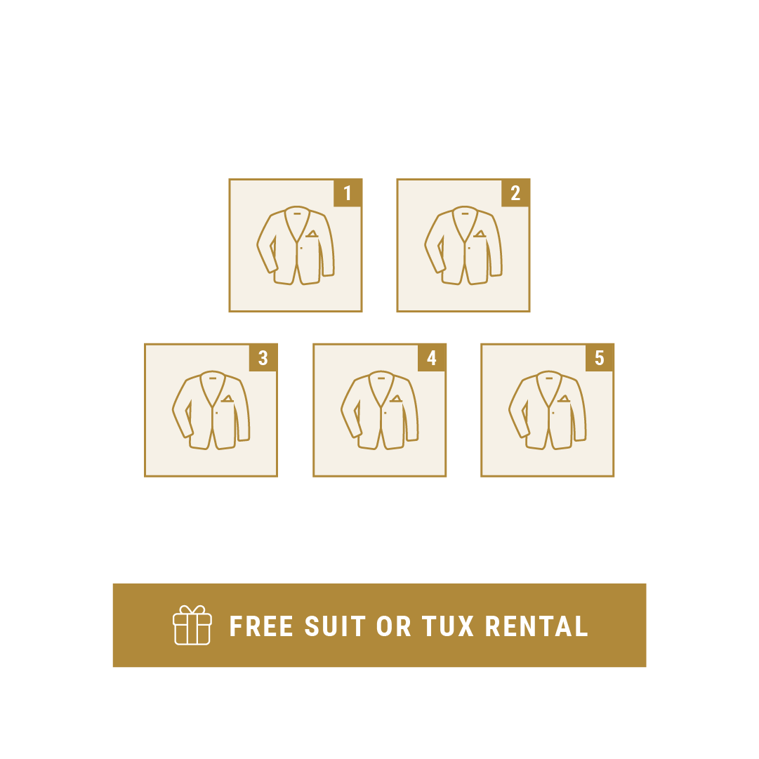 free tux or suit rental