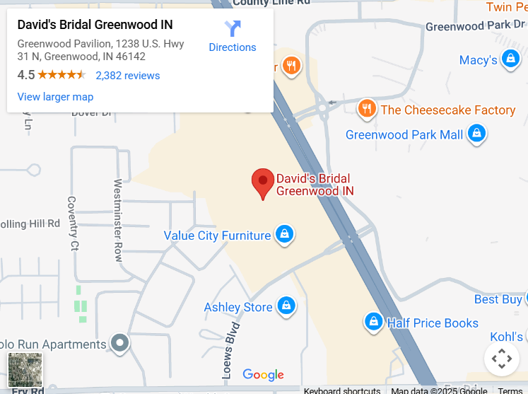 Suit & Tuxedo Rental Showroom in Greenwood, IN