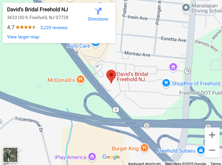 Suit & Tuxedo Rental Showroom in Freehold, NJ