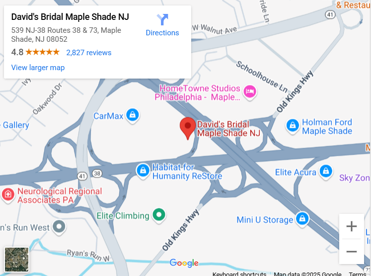 Suit & Tuxedo Rental Showroom in Maple Shade, NJ