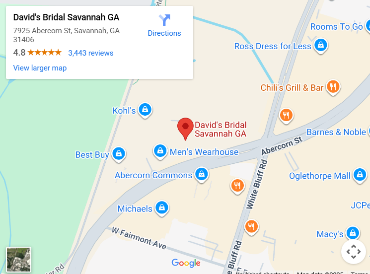 Suit & Tuxedo Rental Showroom in Savannah, GA