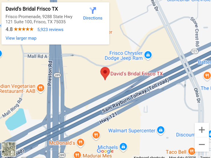 Suit & Tuxedo Rental Showroom in Frisco, TX