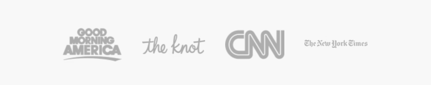 Good Morning America, the knot, CNN, The New York Times