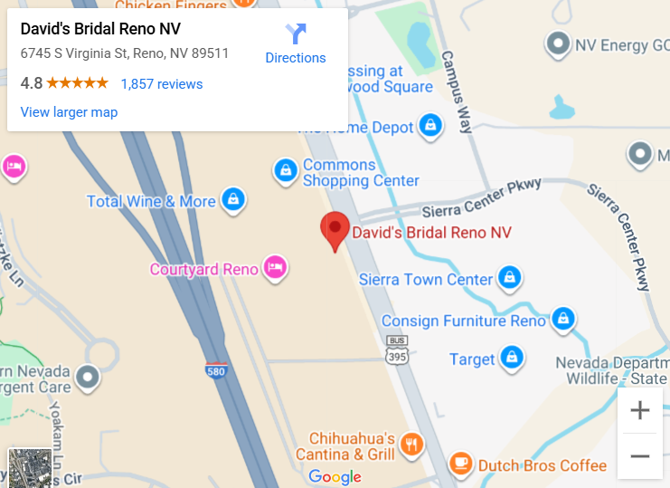 Suit & Tuxedo Rental Showroom in Reno, NV