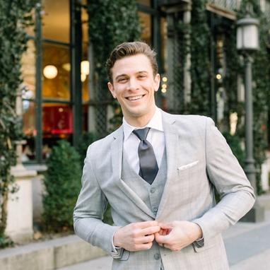 Light Gray Plaid Suit - Image by FALSE