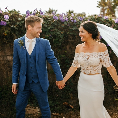 Indigo Blue Suit - Image by Carmen Lopez Photography