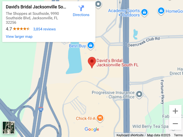 Suit & Tuxedo Rental Showroom in Jacksonville South, FL