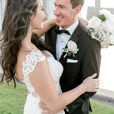 Black Notch Lapel Tuxedo - Image by Kenzie Leigh Photography