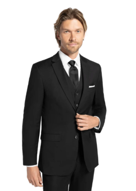 black suit