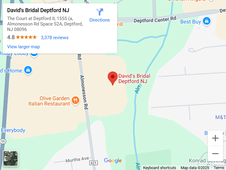 Suit & Tuxedo Rental Showroom in Deptford, NJ