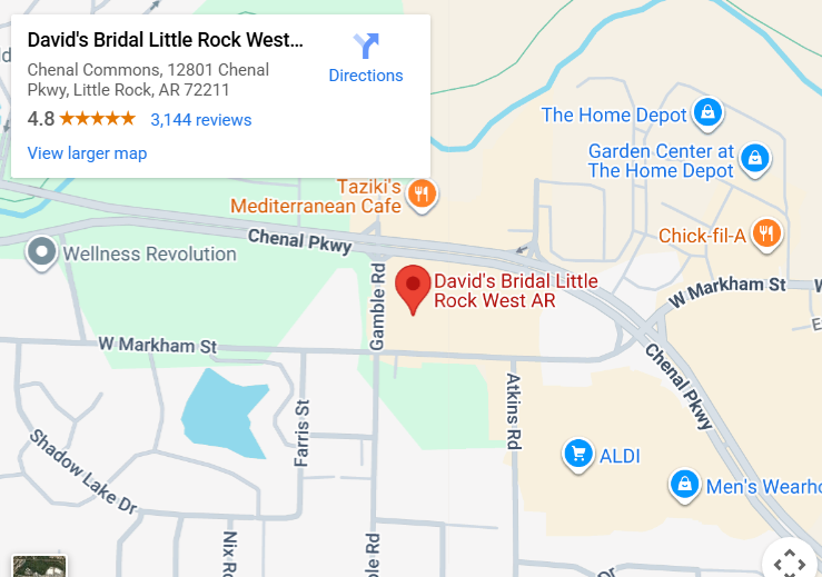 Suit & Tuxedo Rental Showroom in Little Rock West, AR