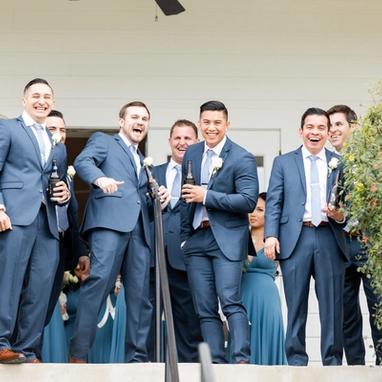 Slate Blue Suit - Image by Dawn Elizabeth Studios