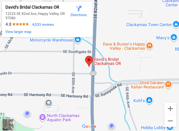 Suit & Tuxedo Rental Showroom in Clackamas, OR