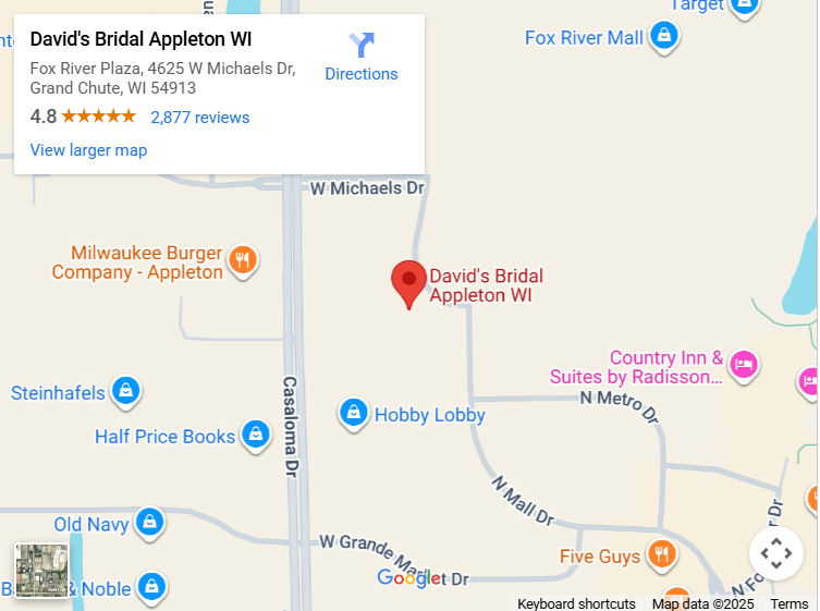 Suit & Tuxedo Rental Showroom in Appleton, WI
