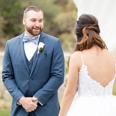 Slate Blue Suit - Image by Dawn Elizabeth Studios