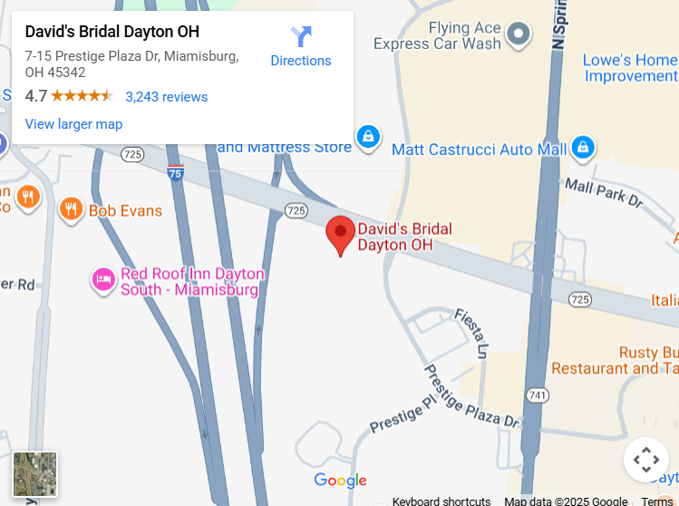 Suit & Tuxedo Rental Showroom in Dayton, OH