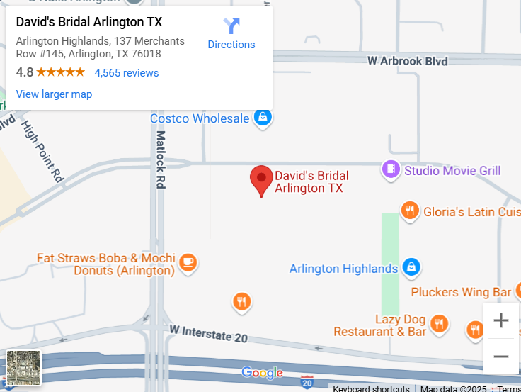 Suit & Tuxedo Rental Showroom in Arlington, TX