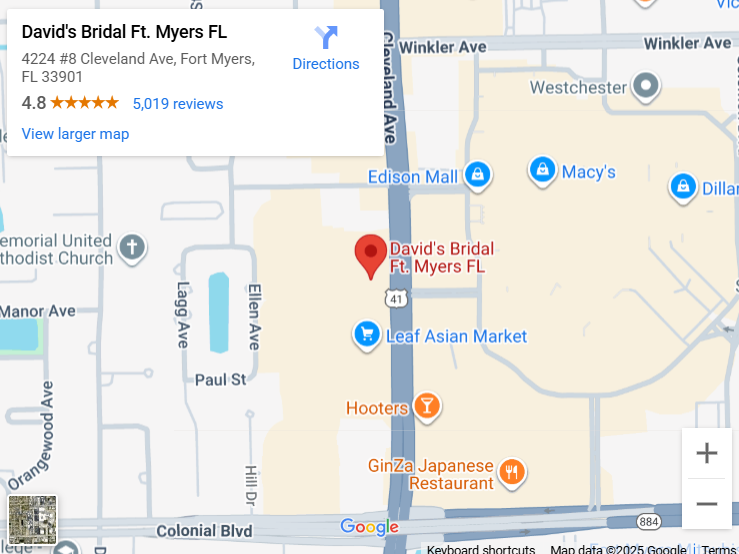 Suit & Tuxedo Rental Showroom in Fort Myers, FL