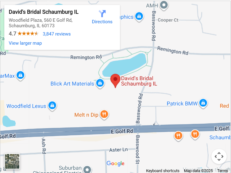 Suit & Tuxedo Rental Showroom in Schaumburg, IL