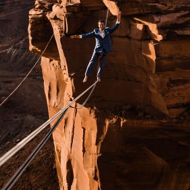 Indigo Blue Suit - Image by The Hearnes Adventure Photography