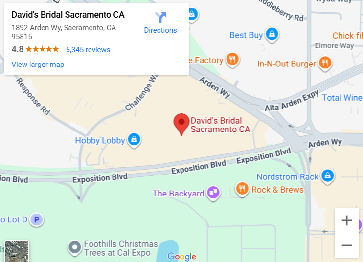 Suit & Tuxedo Rental Showroom in Sacramento, CA