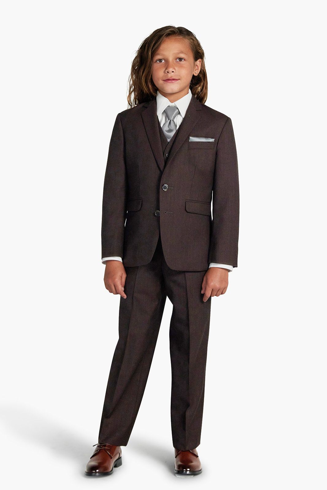 Allure Dark Brown Suit for kids, boys, children, and teens