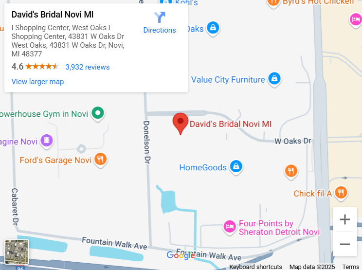 Suit & Tuxedo Rental Showroom in Novi, MI
