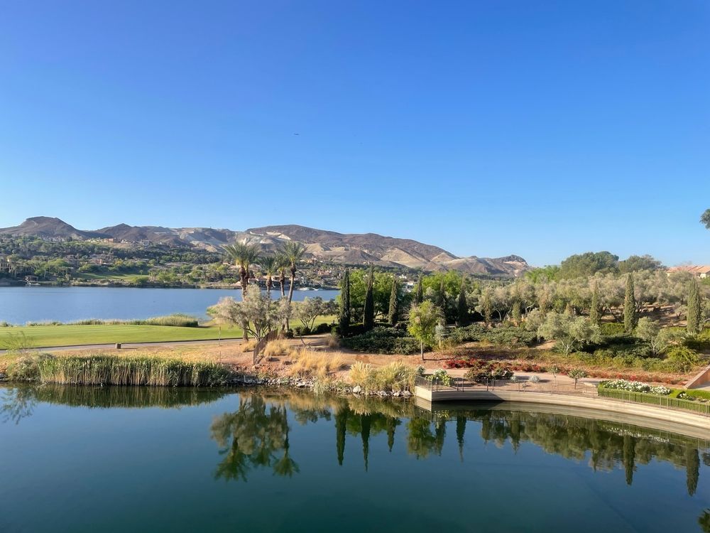 View of lake in Henderson, Nevada