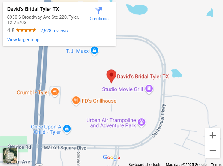 Suit & Tuxedo Rental Showroom in Tyler, TX