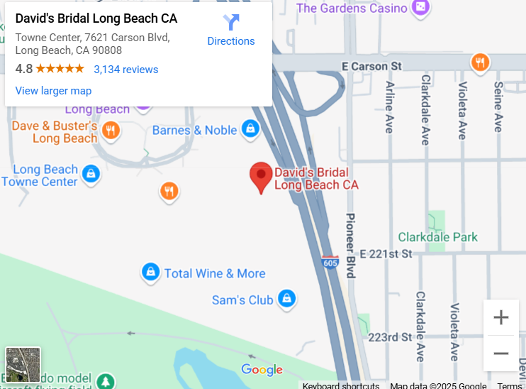 Suit & Tuxedo Rental Showroom in Long Beach, CA