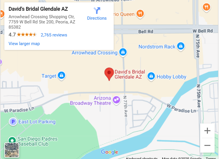Suit & Tuxedo Rental Showroom in Glendale, AZ