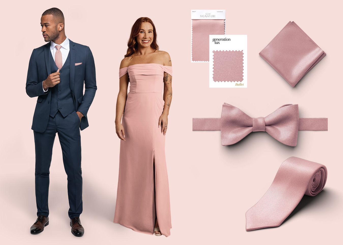 Generation Tux and David's Bridal Ballet accessories and dress