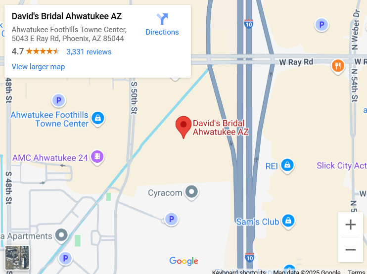 Suit & Tuxedo Rental Showroom in Ahwatukee, AZ