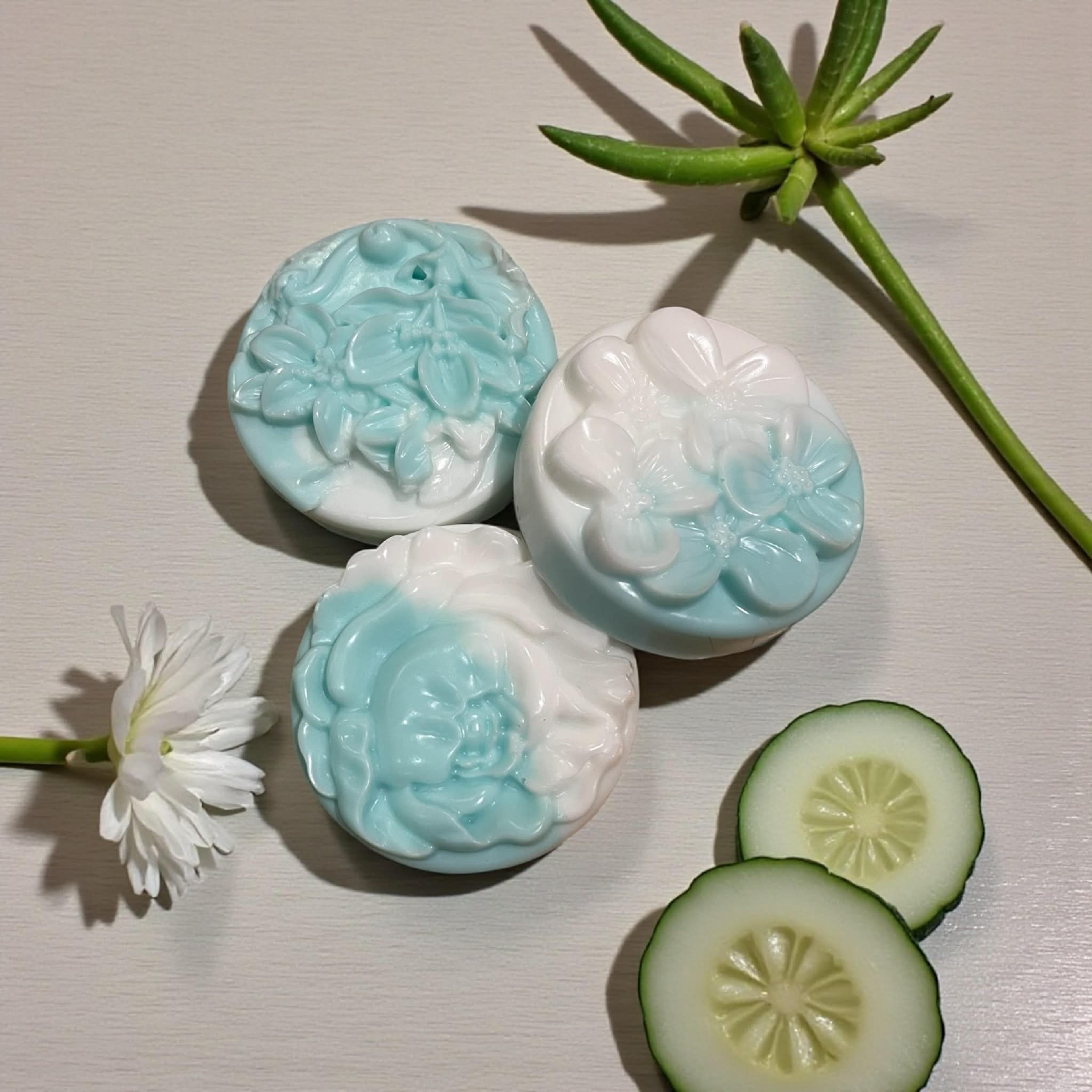 Aloe and cucumber soap bars