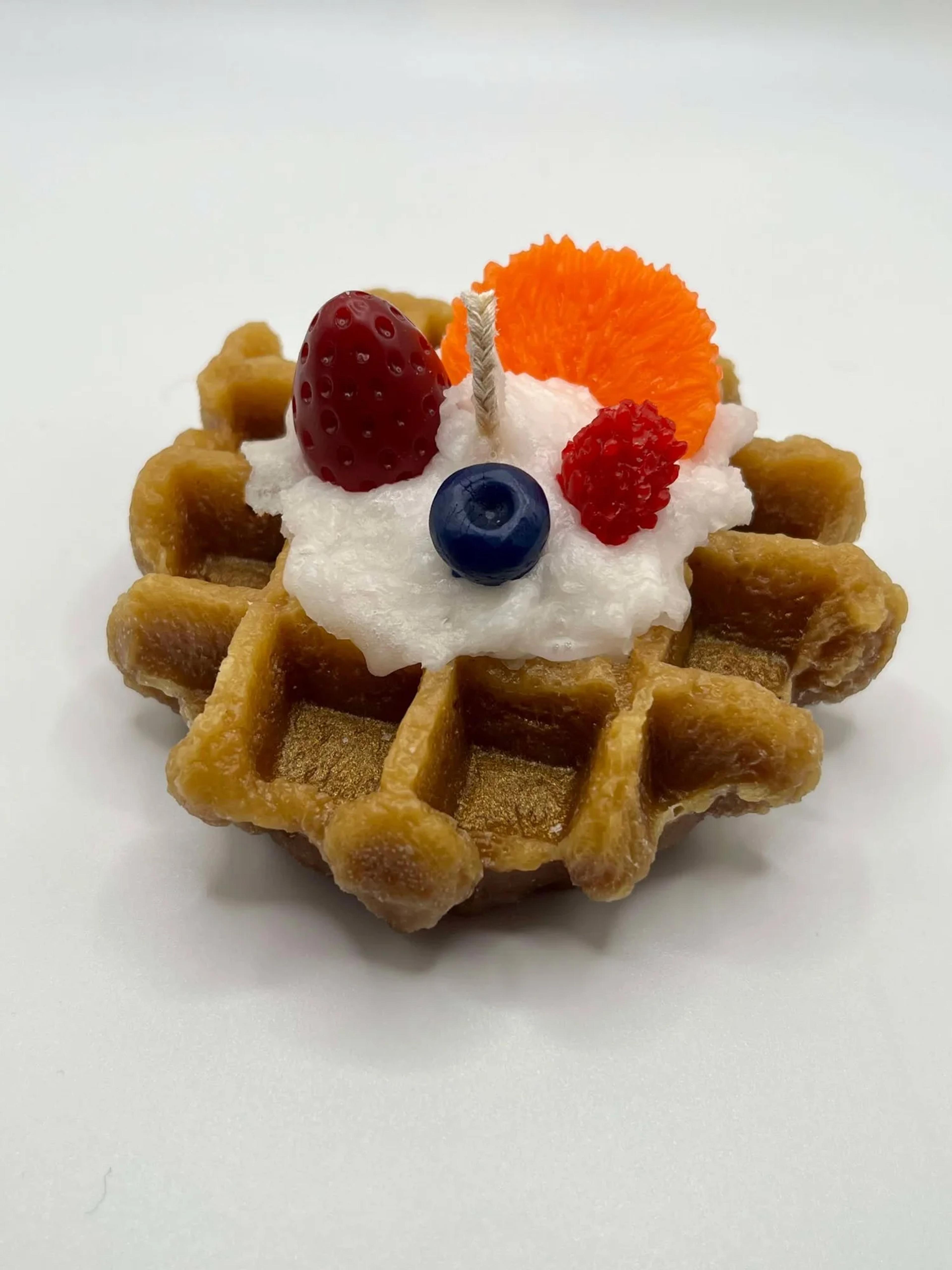 Waffle Candle