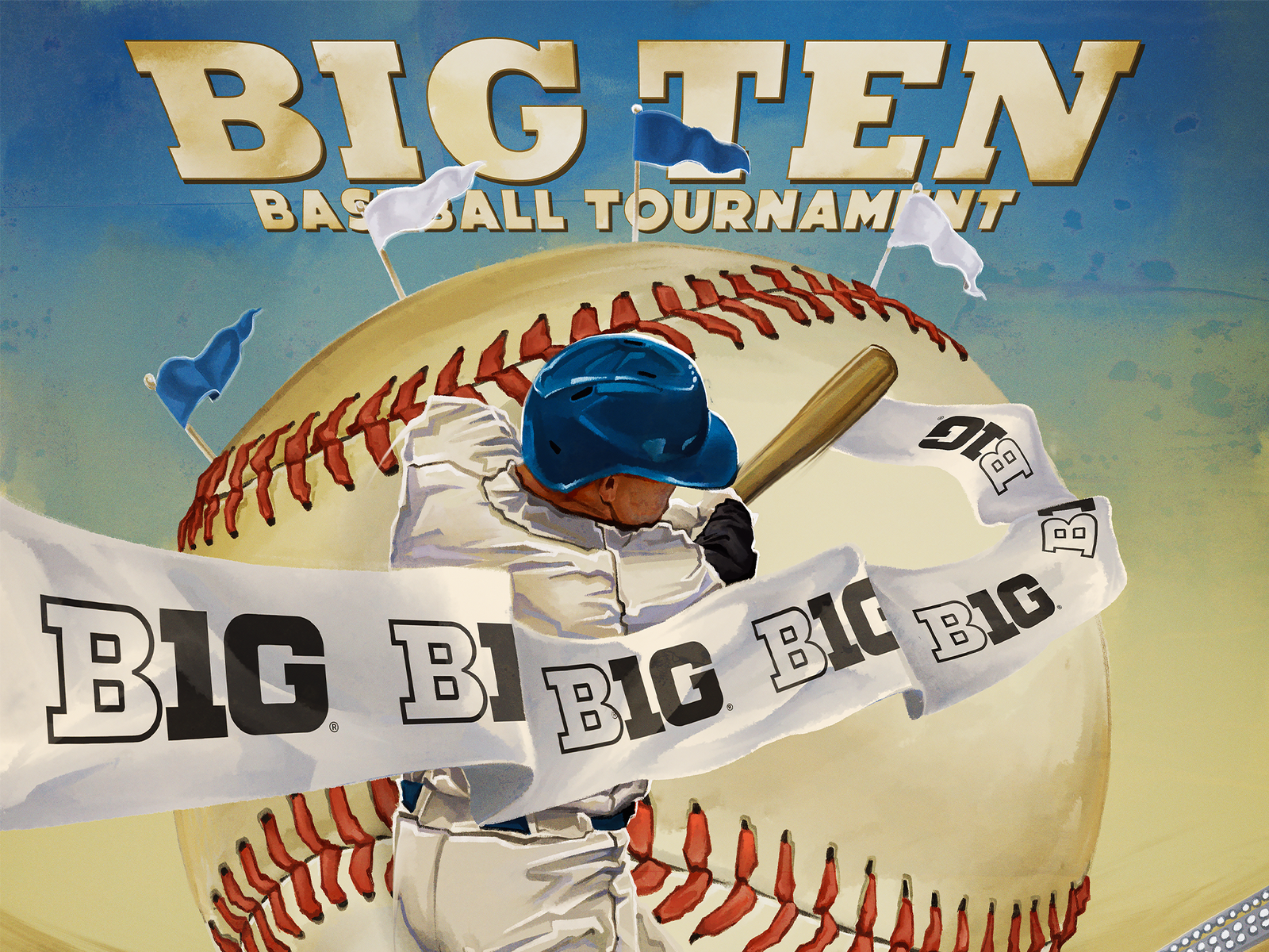 Big Ten Conference - Poster Illustrations