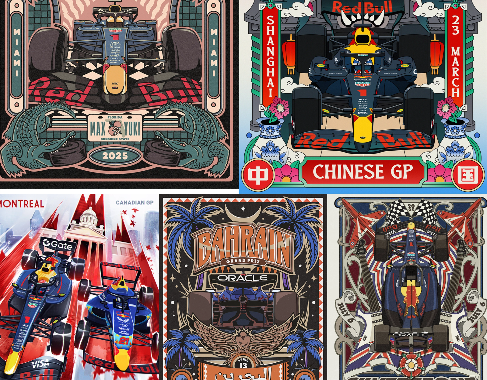 Red Bull Racing Social Posters - 2025