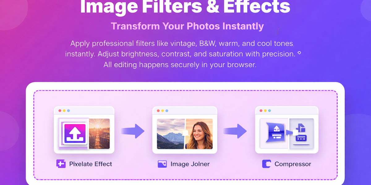 PicDitt Image Filters & Effects tool showing upload area.