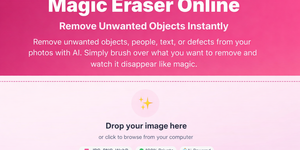 Magic Eraser Online: How to Remove Unwanted Objects from Photos with AI