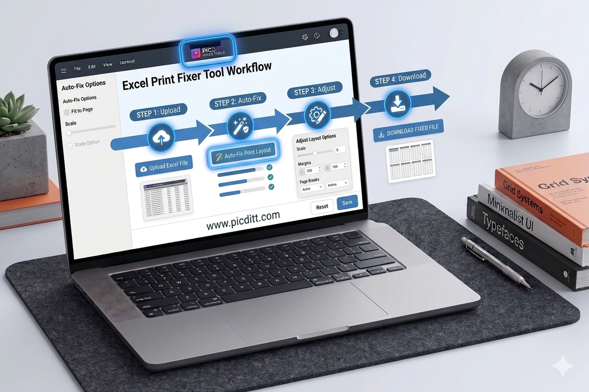Steps to fix Excel printing using an online tool