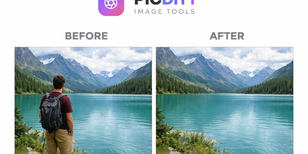 AI magic eraser removing unwanted object from photo seamlessly